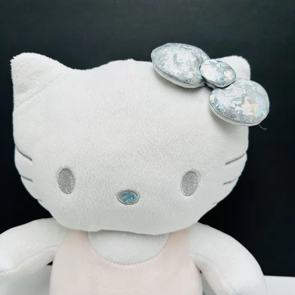 Build A Bear HELLO KITTY 25th Anniversary Celebration 18” Silver Bow BAB Plush - Picture 2 of 11